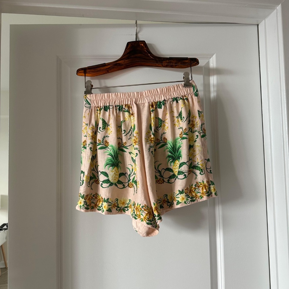 Farm Rio Pink Botanical Beauty Shorts - Picture 6 of 7